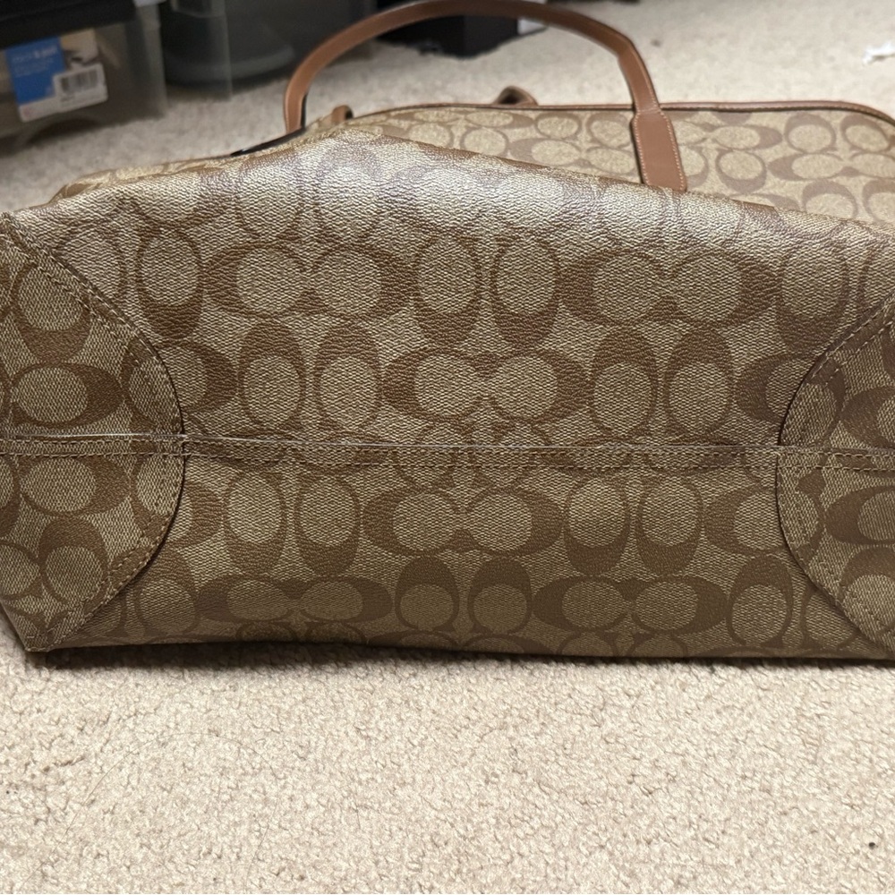 Coach Brown Signature Tote and Slip-On Set - Picture 8 of 9